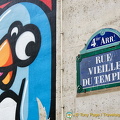 Rue Vieille du Temple in Le Marais
